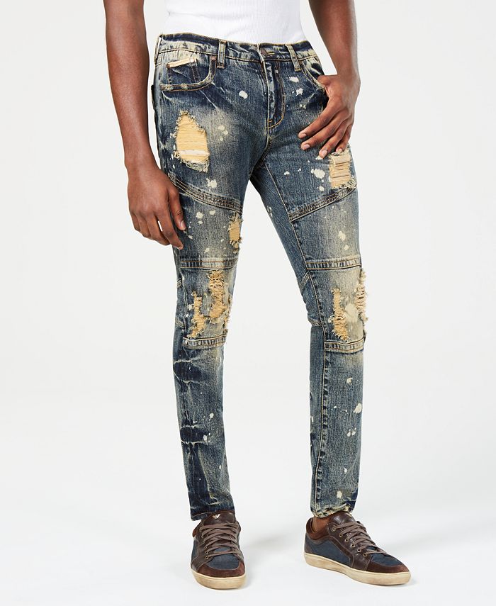 Heritage America Mens Slim-Fit Distressed Jeans - Macy's