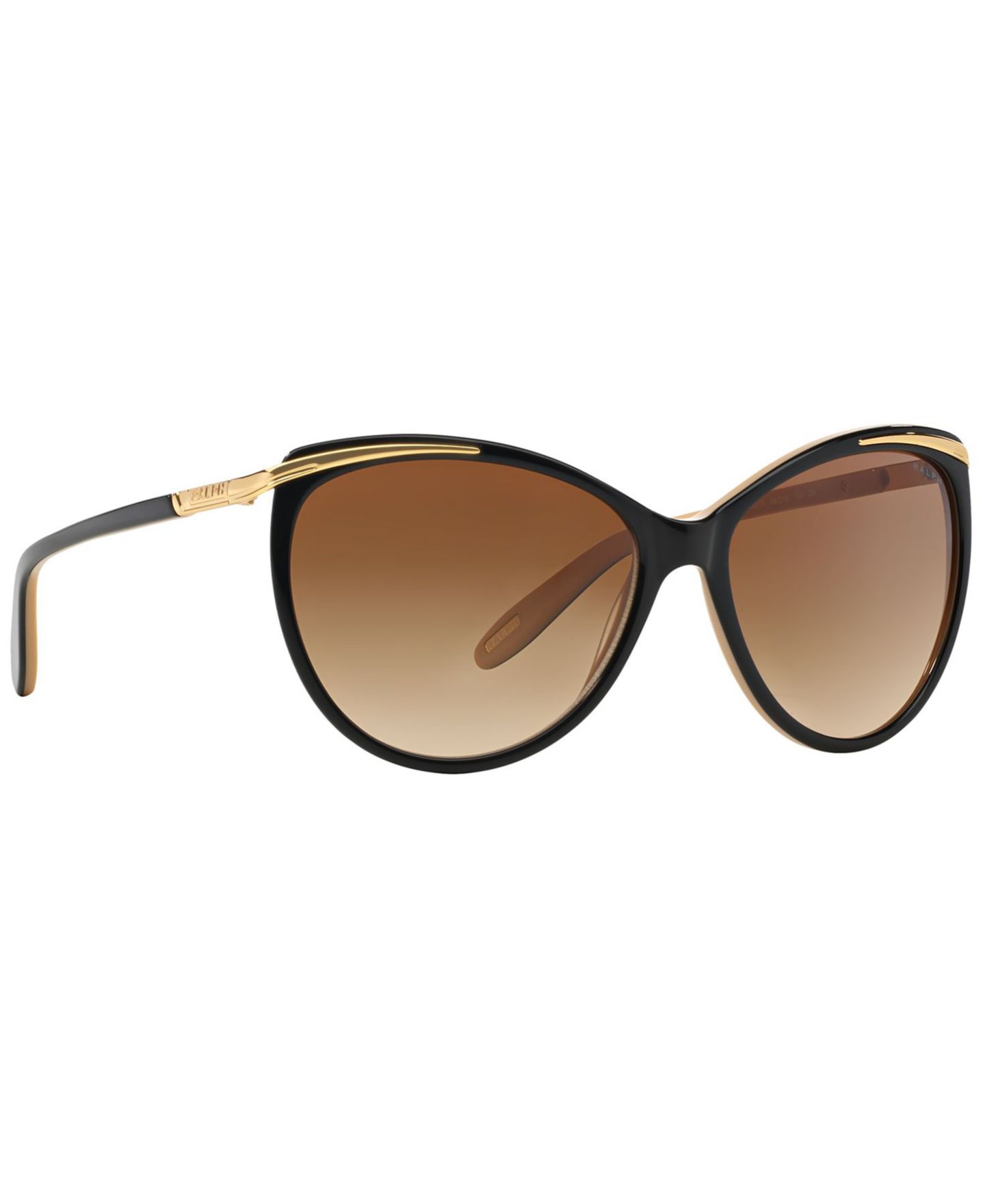 Женские солнцезащитные очки Ralph by Ralph Lauren Sunglasses, RA5150, цвет: Чёрный / Телесный — фото 3