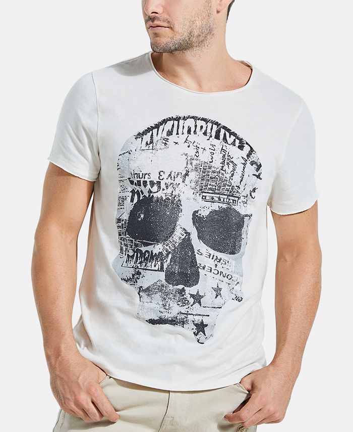 GUESS Men's Punk Skull T-Shirt & Reviews - T-Shirts - Men - Macy's