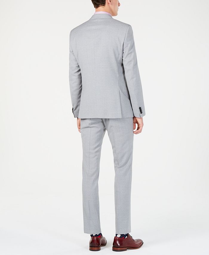 Hugo Boss Men's Modern-Fit Light Gray Sharkskin Suit Separates - Macy's
