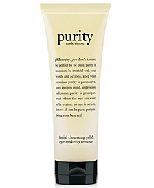 purity facial cleansing gel & eye makeup remover