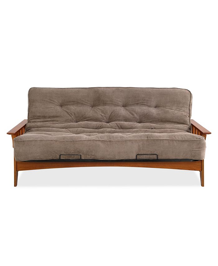 Dwell Home Inc. Seattle Vintage Oak Futon Frame with 8" Visco Pocketed