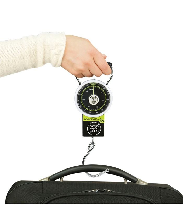 Miami CarryOn Portable Plastic Digital Luggage Scale with Hook in Black