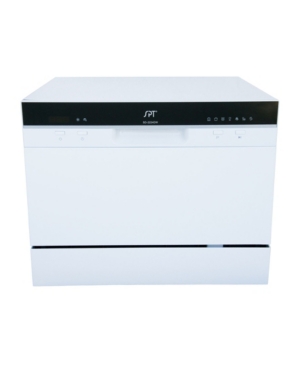 Spt Countertop Dishwasher with Delay Start & Led - White