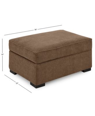 Radley 36" Fabric Chair Bed Storage Ottoman