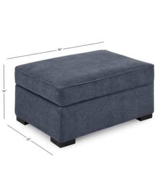 Radley 36" Fabric Chair Bed Storage Ottoman