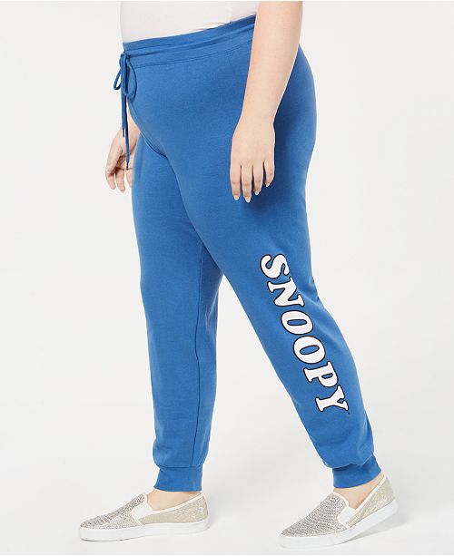 Love Tribe Trendy Plus Size Snoopy Jogger Pants & Reviews - Trendy Plus Sizes - Plus Sizes - Macy's