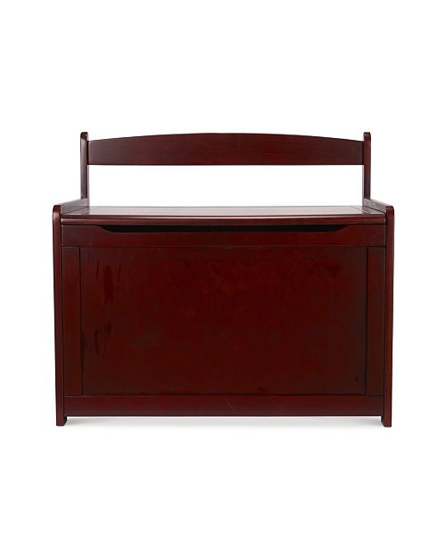 espresso wood toy box
