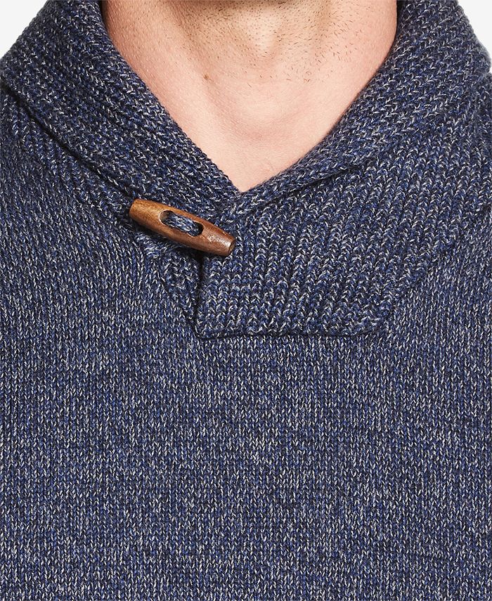 Weatherproof Vintage Men's Regular-Fit Shawl-Collar Sweater - Macy's