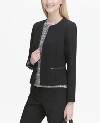 Collarless Blazer
