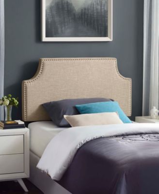 Laura Twin Upholstered Fabric Headboard