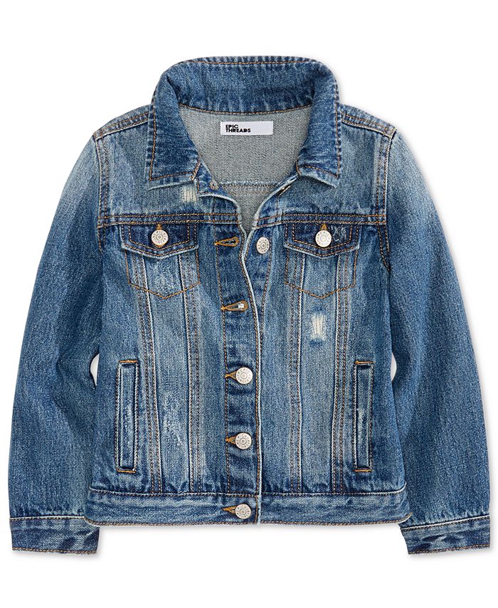 Epic Threads Big Girls Cotton Denim Jacket, Created for Macy's ...