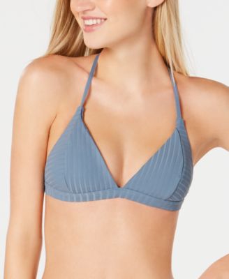 ribbed triangle bikini top