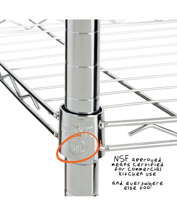 Honey Can Do 4tier Chrome Shelving Unit Macy's