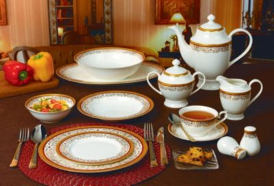Romina 57-PC Dinnerware Set, Service for 8