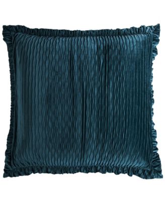 HiEnd Accents - Loretta Teal Velvet Euro Sham