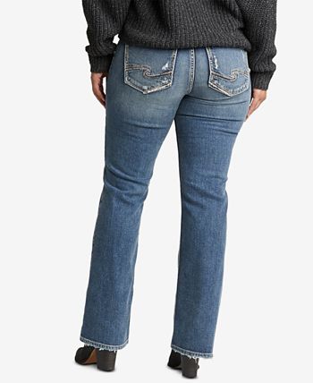 Silver Jeans Co. Suki Jean capri taille mi-haute pour femme, Dark Denimotion