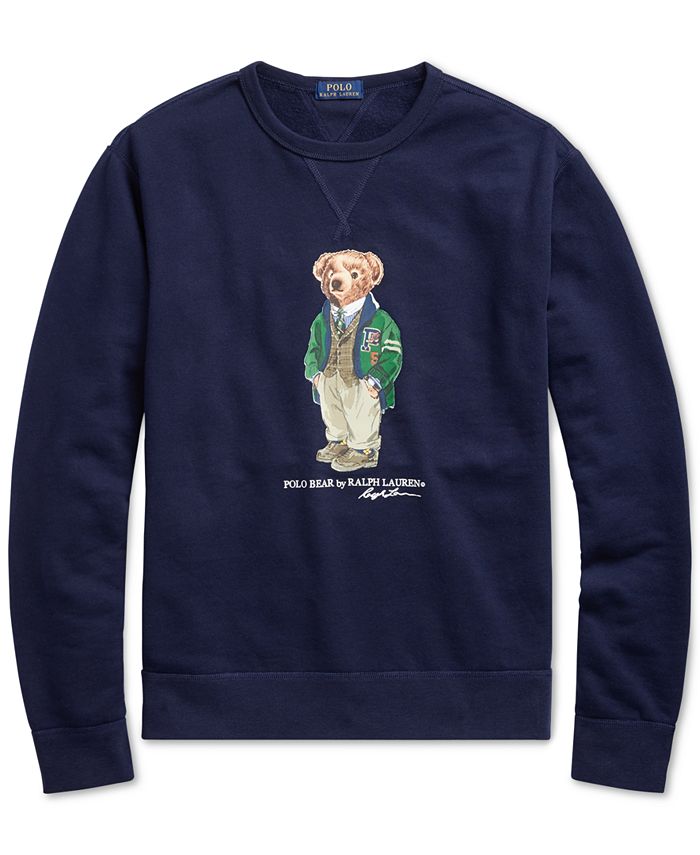 Polo Ralph Lauren Men's Polo Bear Fleece Sweatshirt, Created for Macy's ...