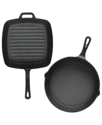 Sedona - Cast Iron 10" Skillet & 10" Square Grill Set