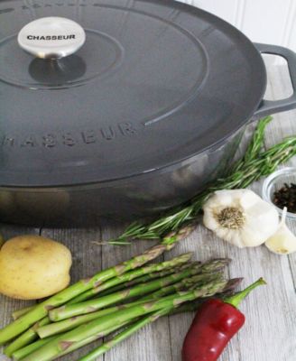 French Enameled Cast Iron 6 Qt. Oval Dutch Oven