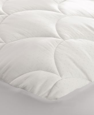 Dual-Action 100% Cotton Damask Dot Mattress Pad, California King