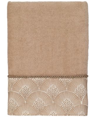 Deco Shells Bordered Cotton Hand Towel, 16" x 30"