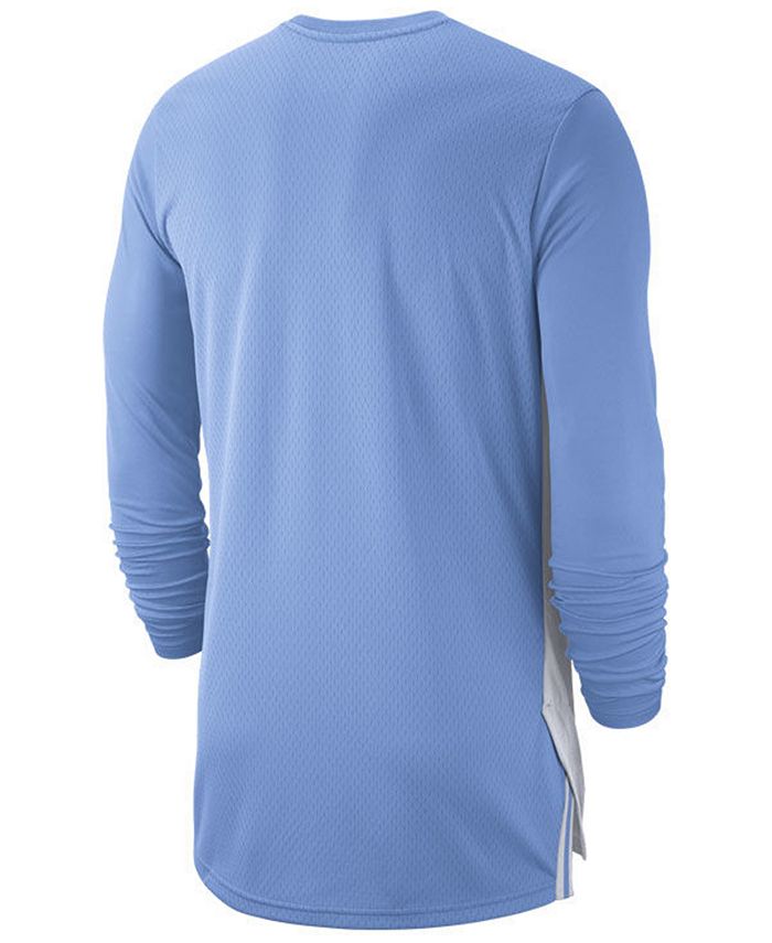 Nike Men's North Carolina Tar Heels Breathe Shooter Long Sleeve T-Shirt ...
