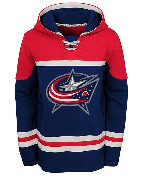 Outerstuff Columbus Blue Jackets Asset Hoodie Big Boys 8 20