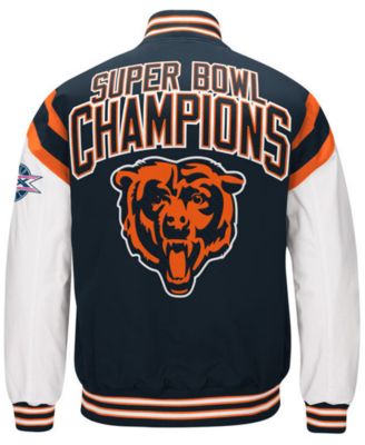 Authentic NFL Apparel Men's Chicago Bears Home Team Varsity Jacket