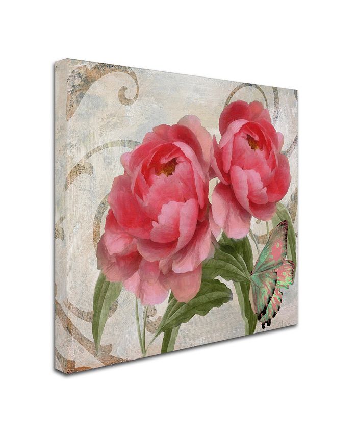 Trademark Global Color Bakery 'Apricot Peonies I' Canvas Art - Macy's