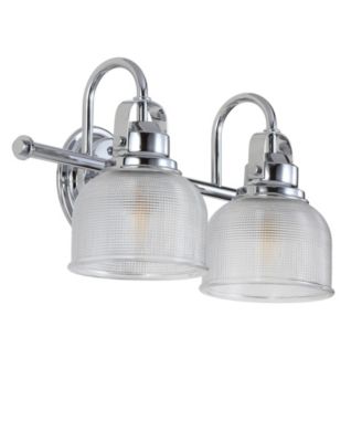Virginia 2-Light Metal, Glass Led Vanity Light