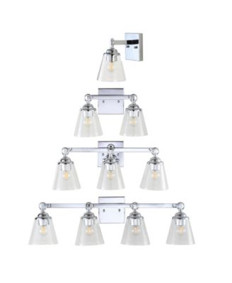 Marion 3-Light Hurricane Metal, Glass Vanity Light