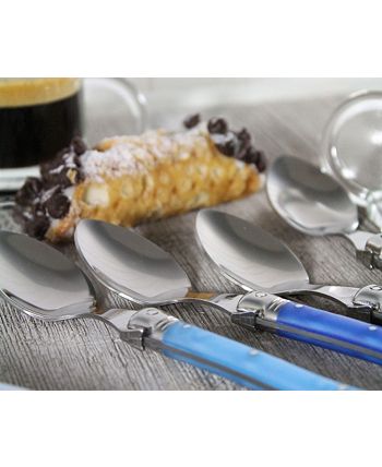 French Home - Laguiole Shades of Blue Coffee Spoons, Set of 4