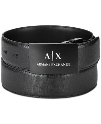 armani exchange belt white