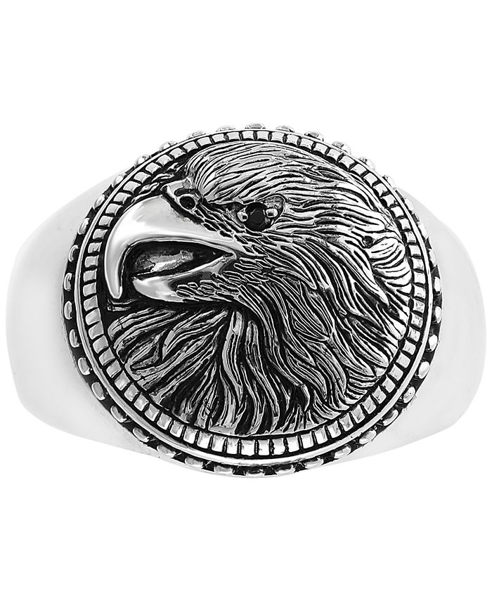 EFFY Collection EFFY® Men's Eagle Ring in Sterling Silver - Macy's