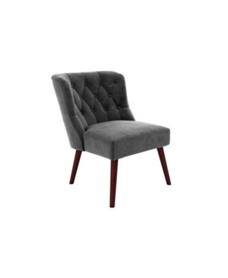 Novogratz Collection - Vintage Tufted Accent Chair in Gray