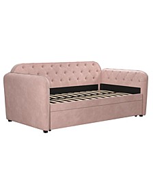 Novogratz Tallulah Tufted Twin over Twin Daybed and Trundle