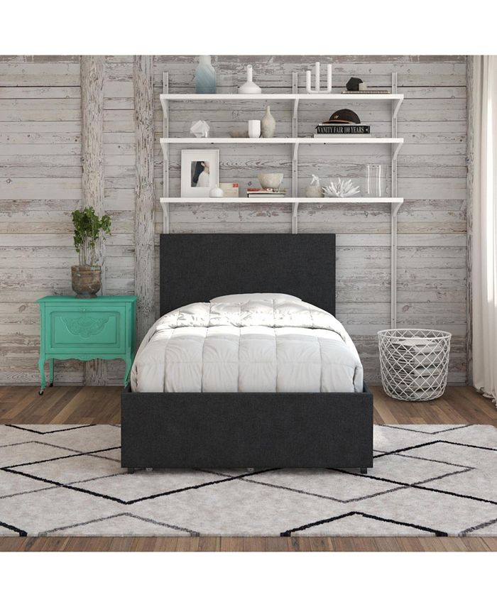 Novogratz Collection Novogratz Kelly Upholstered Twin Bed with Storage