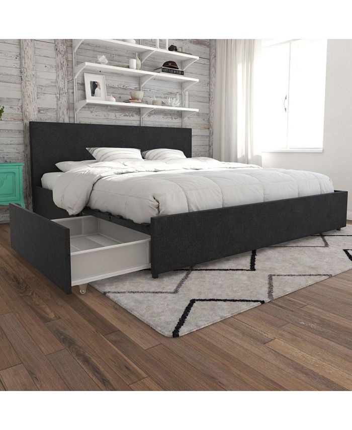 Novogratz Collection Novogratz Kelly Upholstered King Bed with Storage