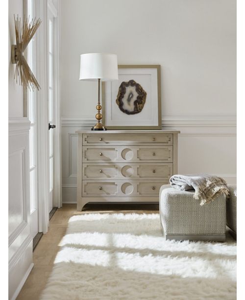 Hooker Furniture Damon Button Down Four Drawer Accent Chest