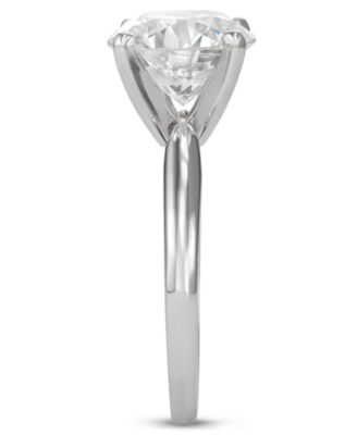 Macy's Diamond Solitaire Engagement Ring (4 ct. t.w.) in 14k White Gold