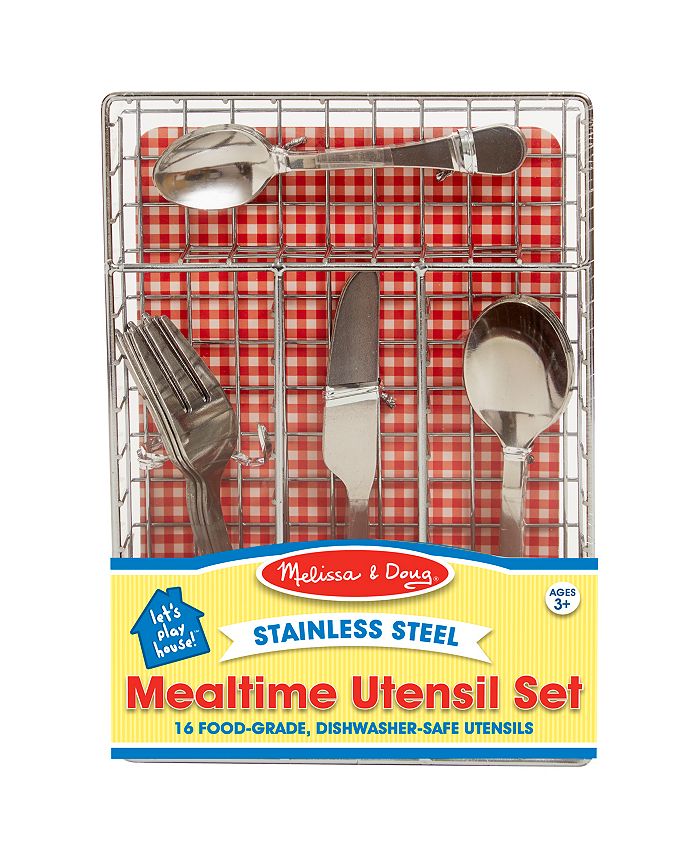 Melissa and doug mealtime utensil set deals