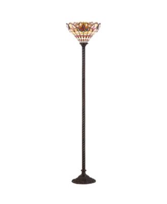 Davis Tiffany- Torchiere Led Floor Lamp
