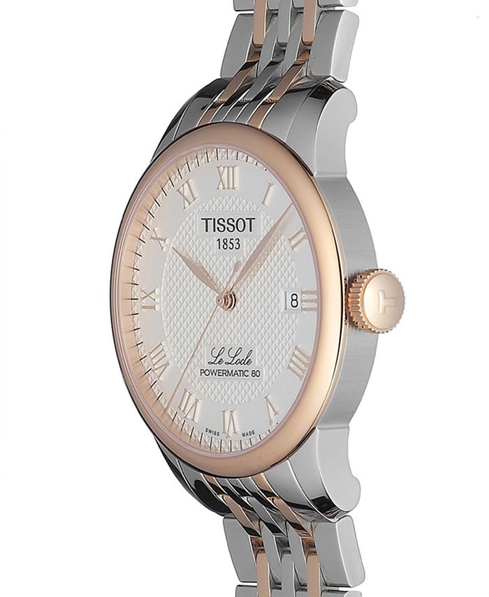 Tissot - Men's Swiss Automatic Le Locle Two-Tone Stainless Steel Bracelet Watch 39mm