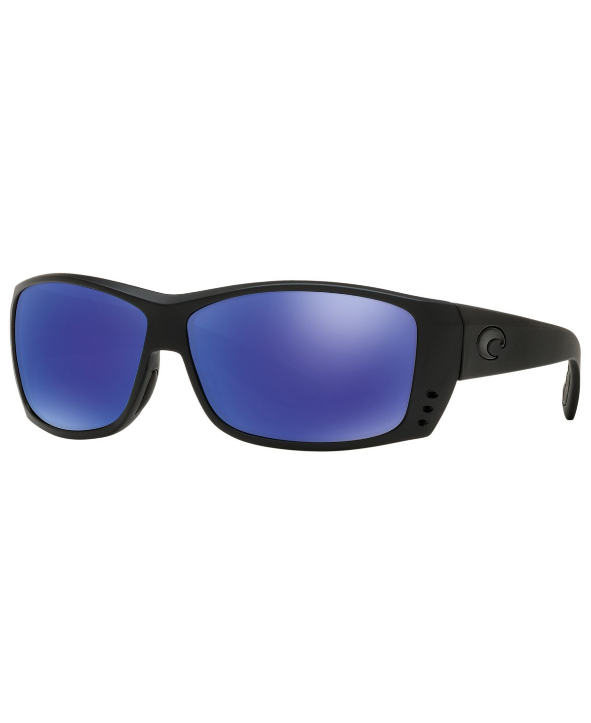Costa Del Mar Polarized Sunglasses, Cat Cay 61p In Black Black,blue Mirror Polar