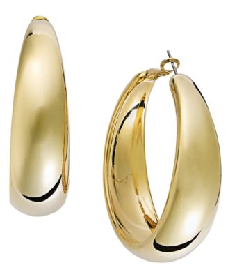 large wide gold hoop earrings