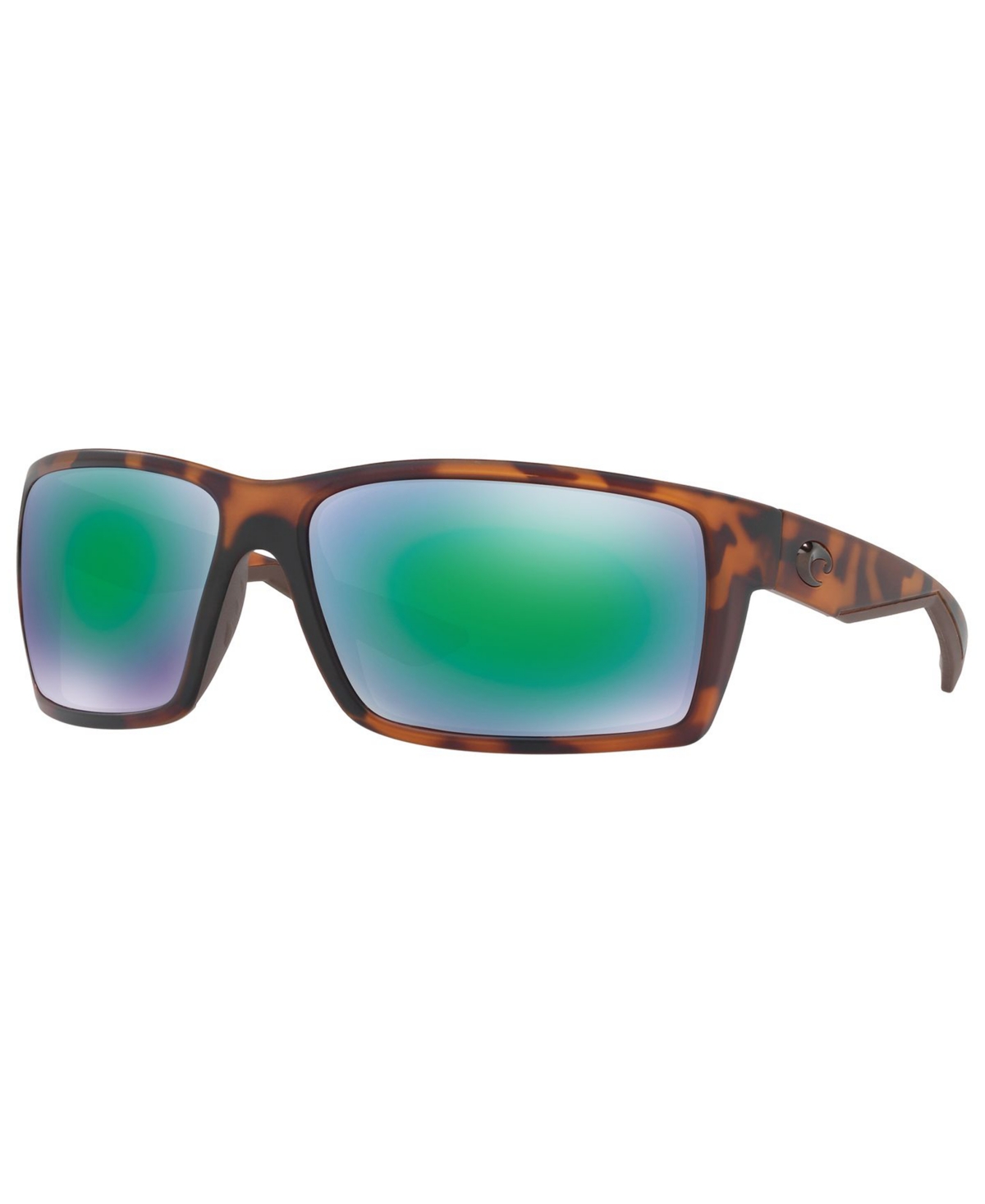 Costa Del Mar Polarized Sunglasses, Reefton 64 In Tortoise Matte,green Mirror Polar