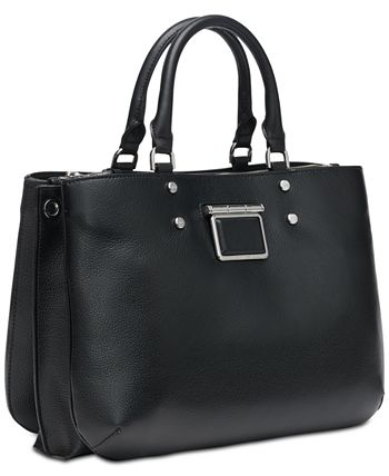 Calvin klein hotsell dani leather satchel