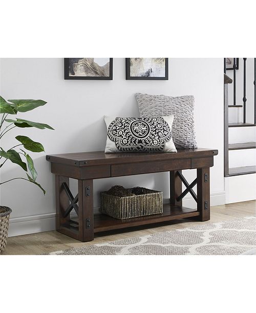 Ameriwood Home Broadmore Entryway Bench Reviews Furniture Macy S