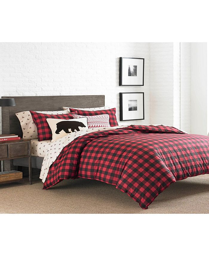 Eddie Bauer Mountain Plaid Scarlet Twin Comforter Set Macy's